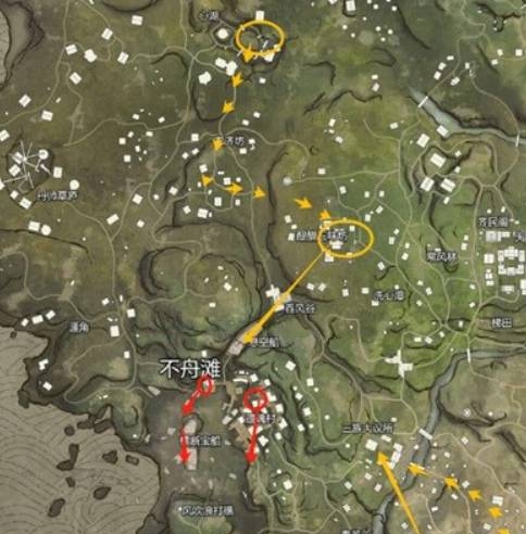 永劫无间手游不舟滩搜刮路线怎么选择(图1)